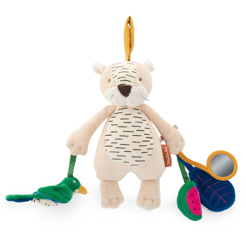 Køb Moulin Roty Aktivitetstøjdyr Med Ophæng - Tigeren Baboo 26 Cm - La Forêt Mawa