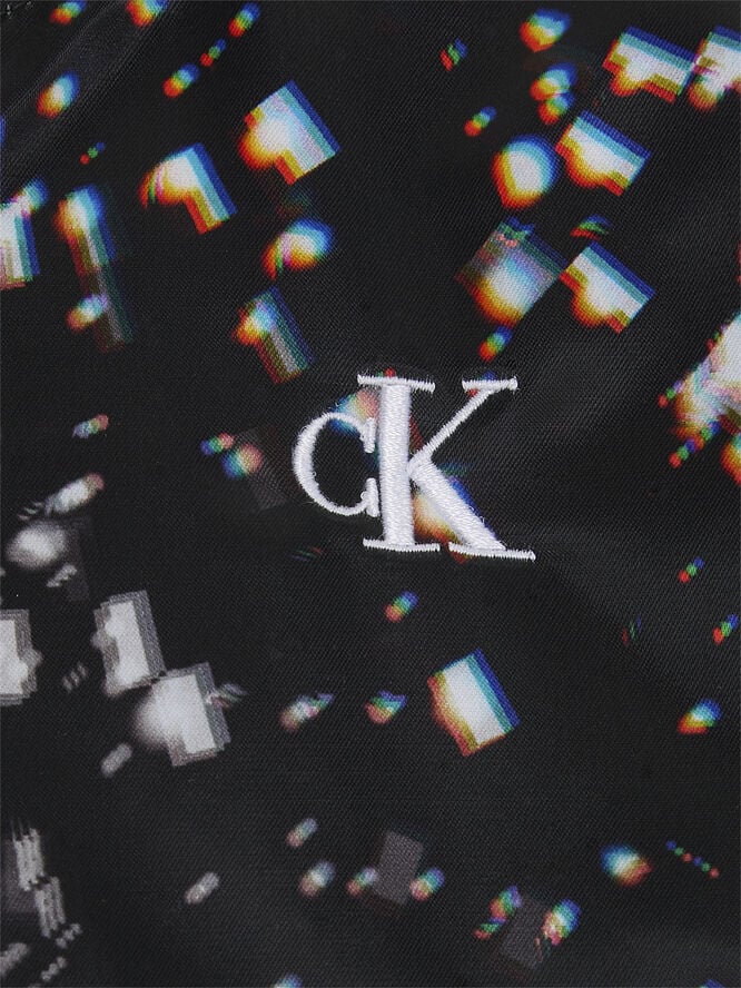 Calvin Klein CRYSTAL AOP SATIN BOMBER 0gm