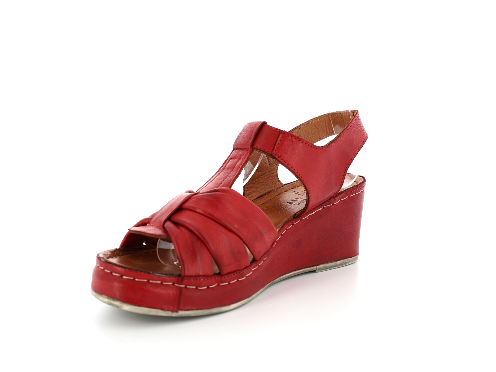 K brand-FABRIQUE Cuir Rouge