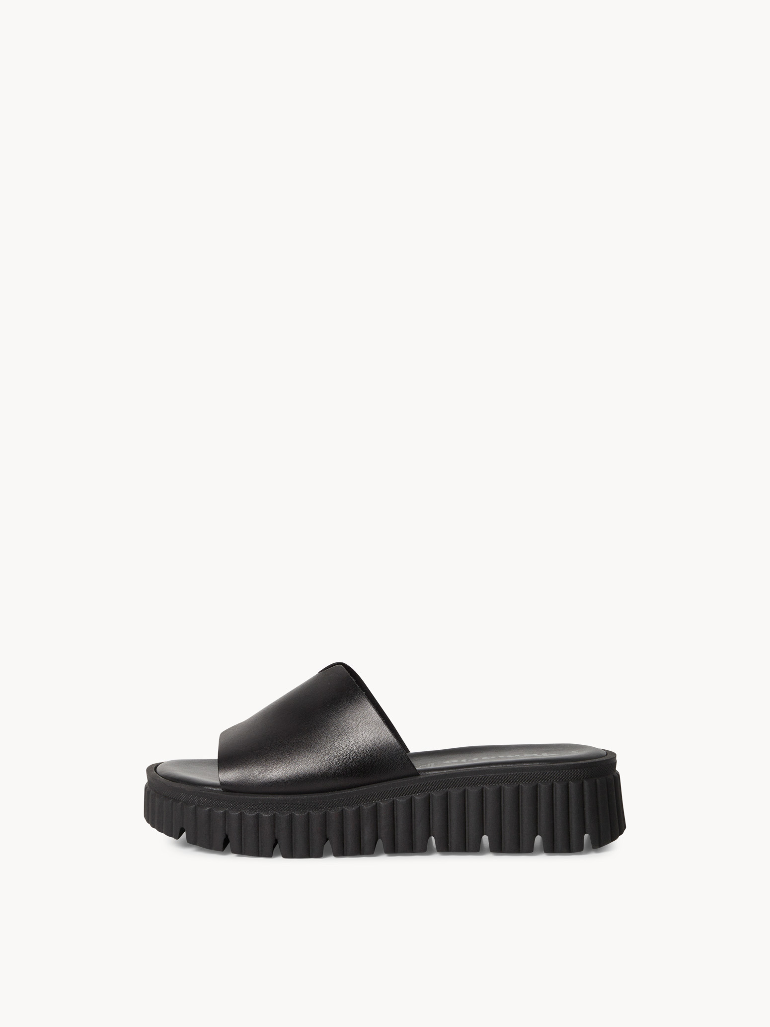 Leren Slipper - zwart