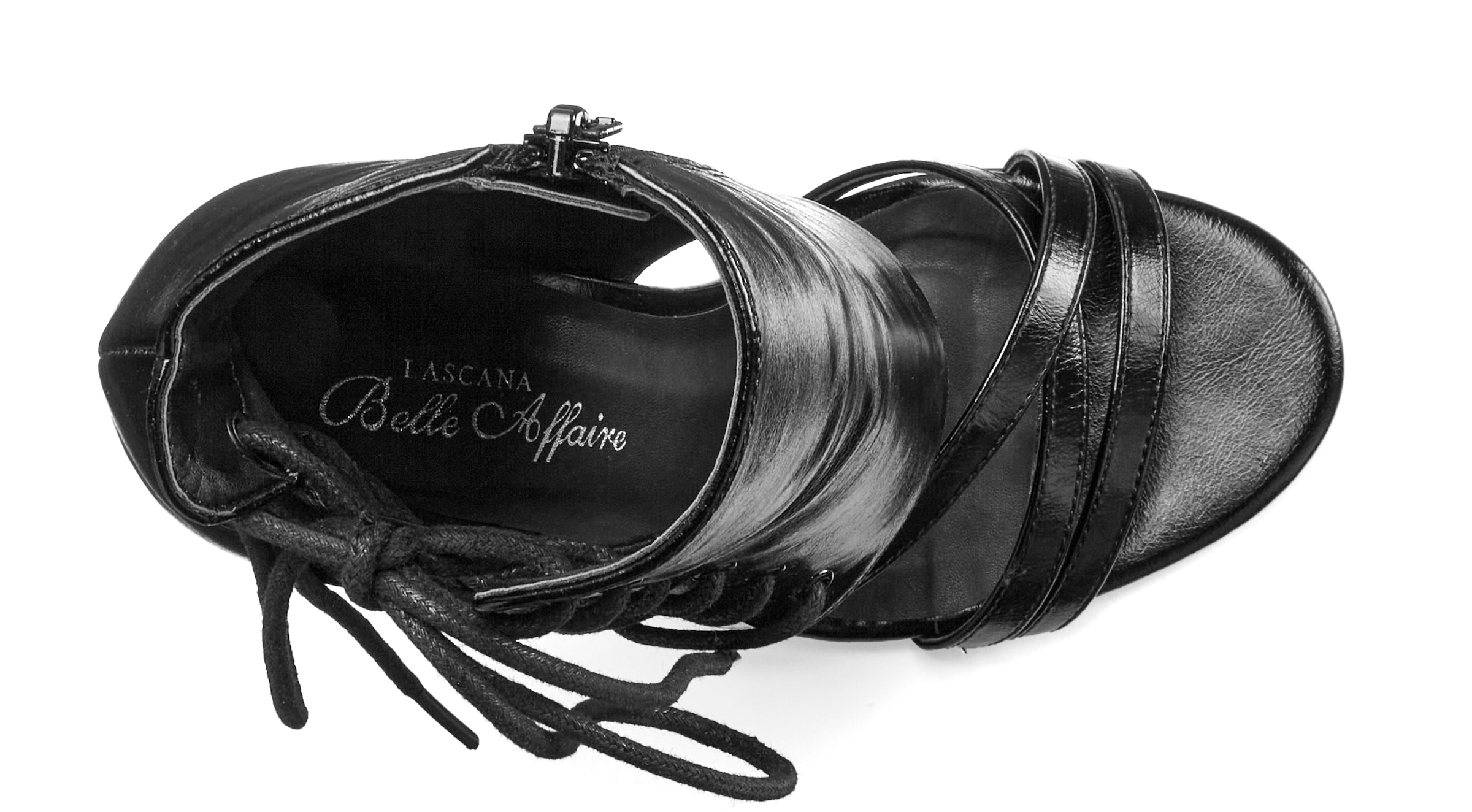 LASCANA Belle Affaire High-Heel-Sandalette »Sandalette mit raffinierter Schnürung,«  verführerischer Sommerschuh mit Schnürung, offener Schuh, Sandale