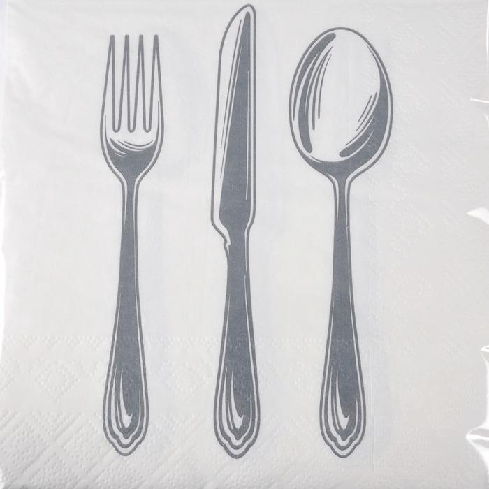 SET 20 SERVIETTES MENAGERE 33X33CM