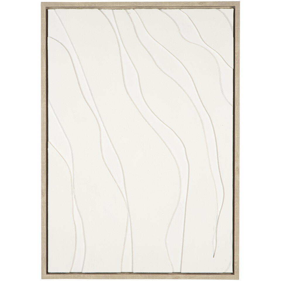 Schilderij Organic off-white MDF - 70x50 cm