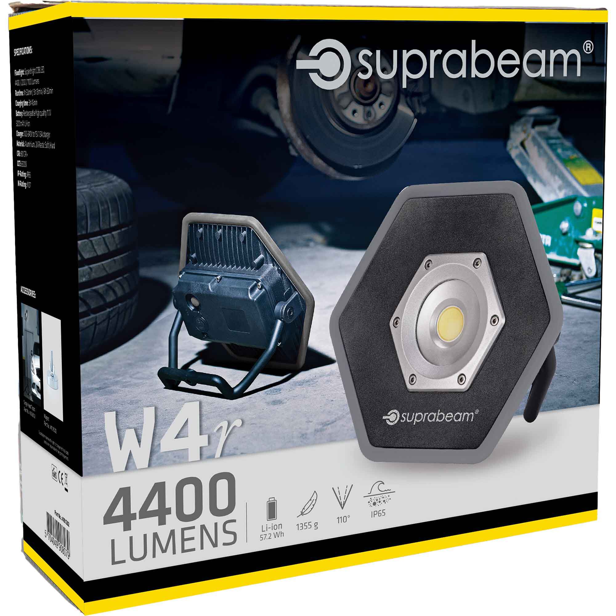 SuprabeamW4r AKKU Arbeitsleuchte 4400 lm black