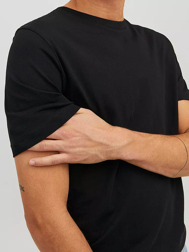 JACK & JONES T-Shirt JJEORGANIC schwarz