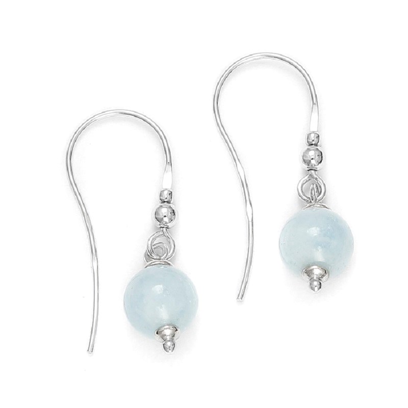 Boucles d'oreilles Agate aqua