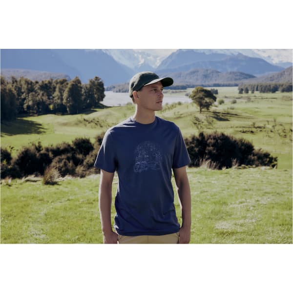 T-shirt randonnée ICEBREAKER M MERINO 150 TECH LITE III SS TEE VAN CAMP GRAPHITE