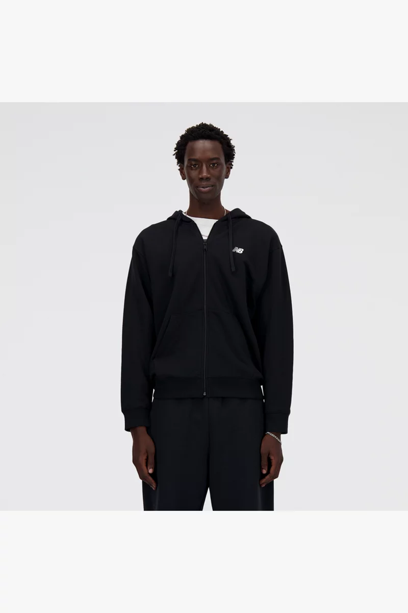 New Balance Stacked Logo French Terry Herren Hoodie