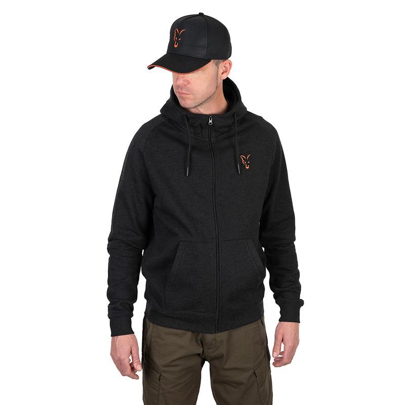 Sweat Homme Fox Collection Lw Hoody Black & Orange - Noir