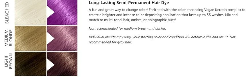 Punky Colour - Semi-permanente conditionerende haarkleur paars