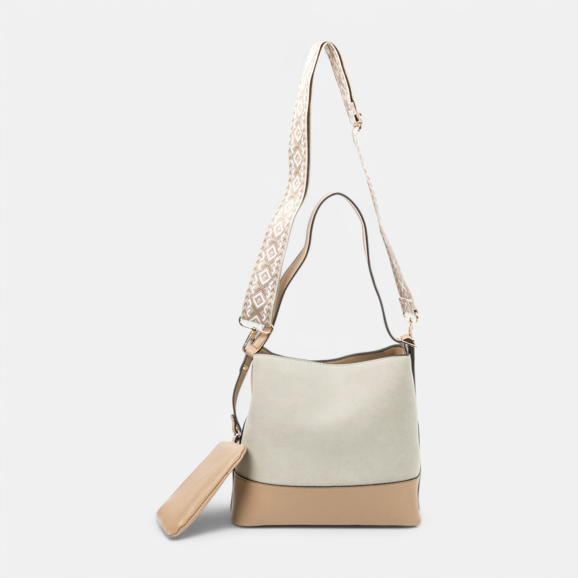 Sac de shopping beige