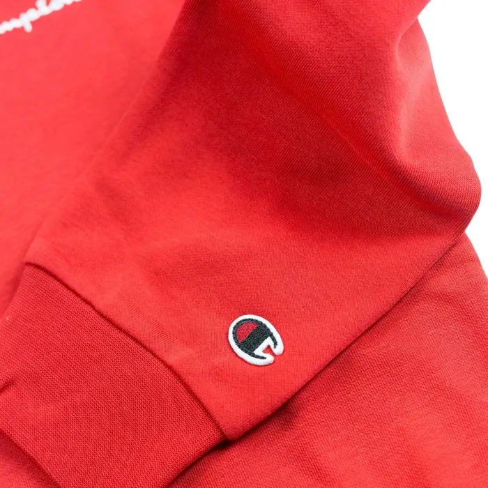 Champion Script Logo Fleece Crewneck Sweater Junior
