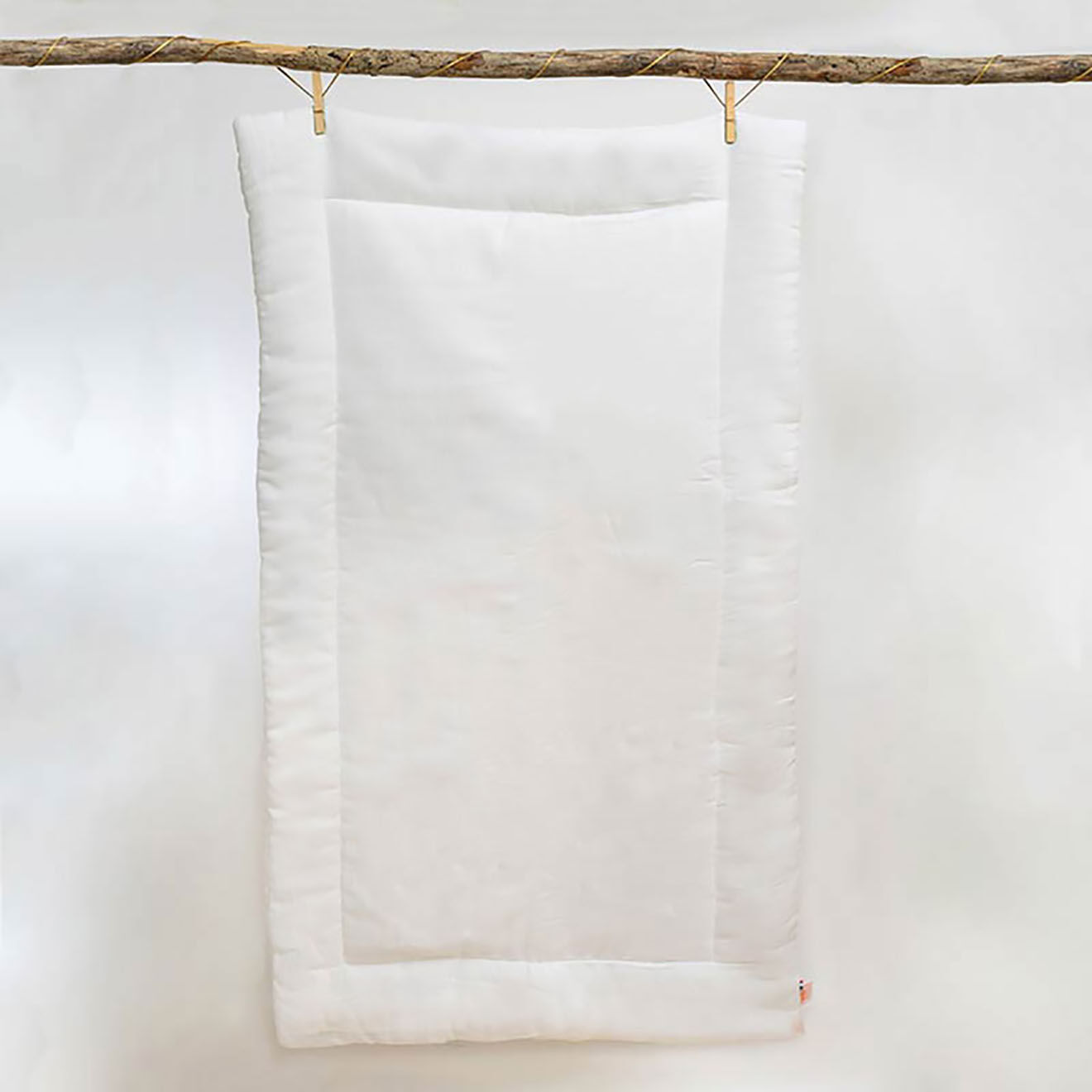 Papate Edredon en Coton Bio blanc - 70x120 cm