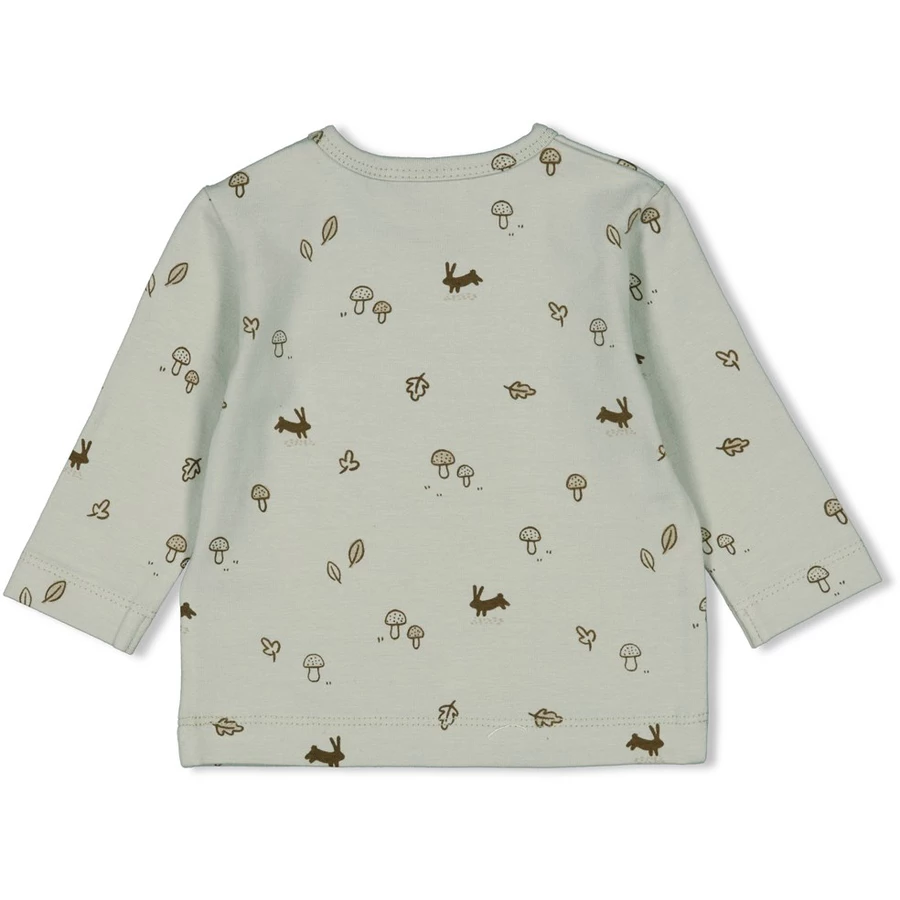 Feetje Langarmshirt AOP Little Forest Friends Minze