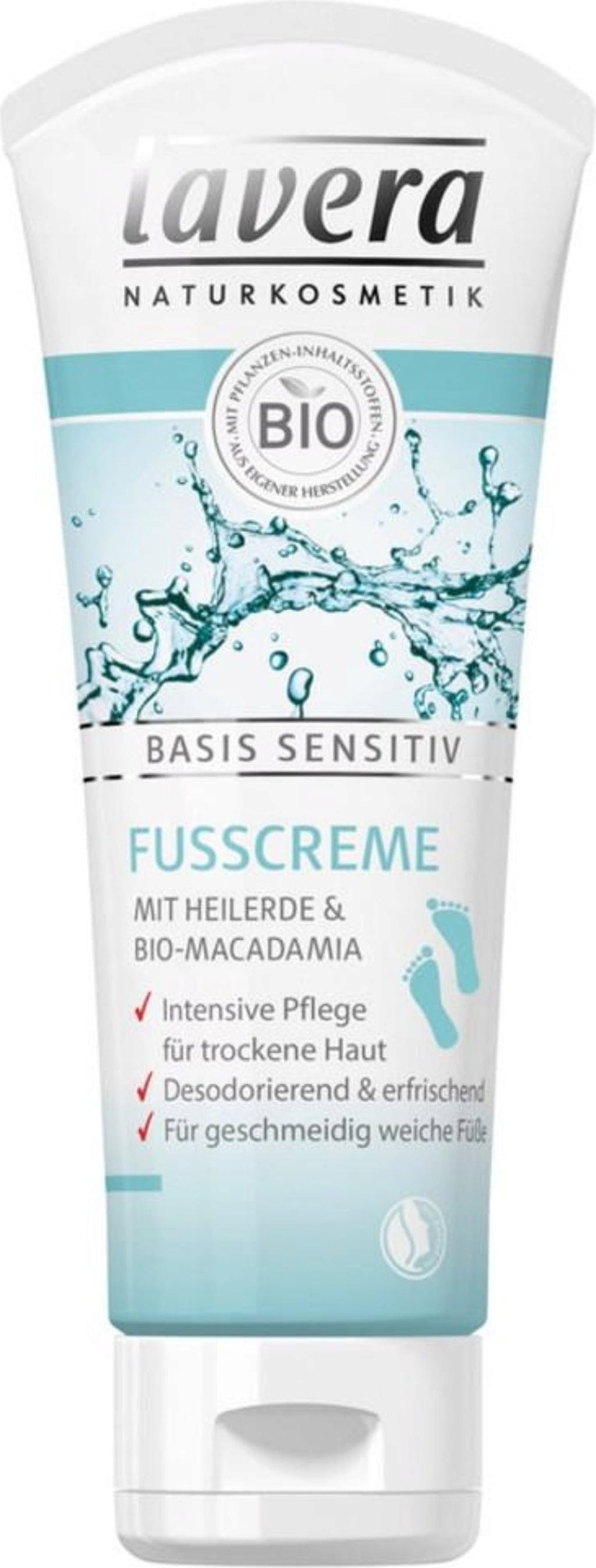lavera  Basis Sensitiv Fußcreme, 75 ml