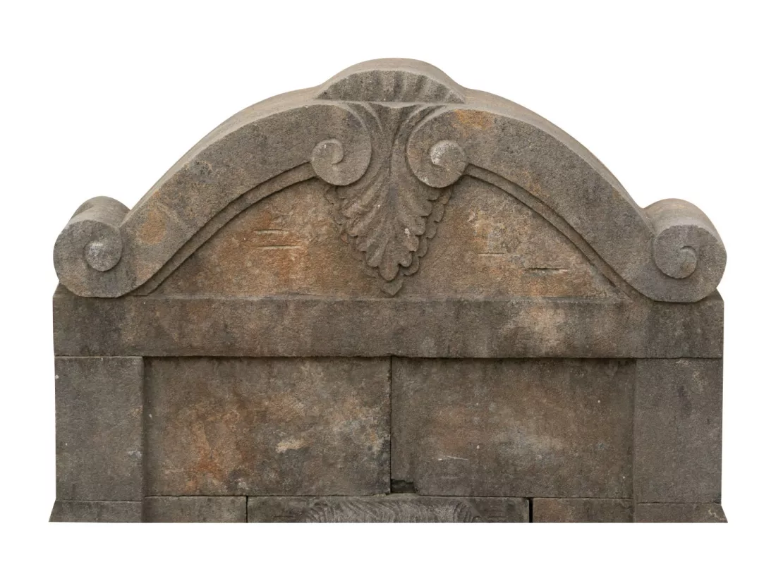 BISCOTTINI Fontaine - Mur en Pierre - Décorative - Fontaine de Jardin - Extérieur - Fontaine Murale - Dosseret - Décoration Murale - Décoration de Jardin - 83x65x102cm