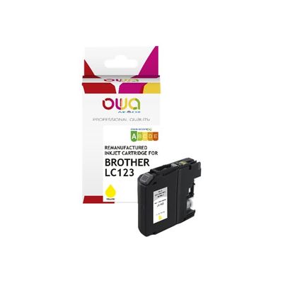 Cartouche remanufacturée Brother LC123 - jaune - Owa