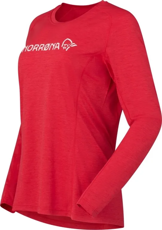 Norrøna Women's Fjørå Equaliser Lightweight Long Sleeve Aura Orange