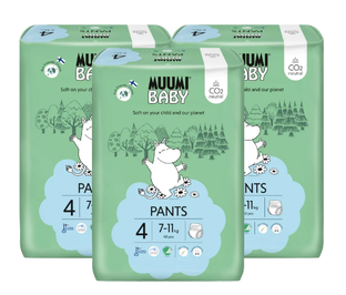 Muumi Baby Ecologische Luierbroekjes 4 Maxi Voordeelverpakking 3x40ST