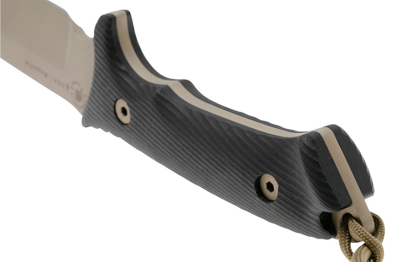 Spartan Blades Harsey Difensa SB19DEBKKYTN Flat Dark Earth, Black Micarta, survivalmes, kydex schede