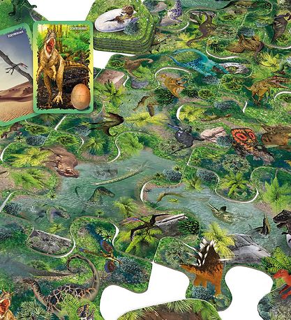 TACTIC Brettspiel - Verstecken I Der Dinosaurierpark - Dänisch