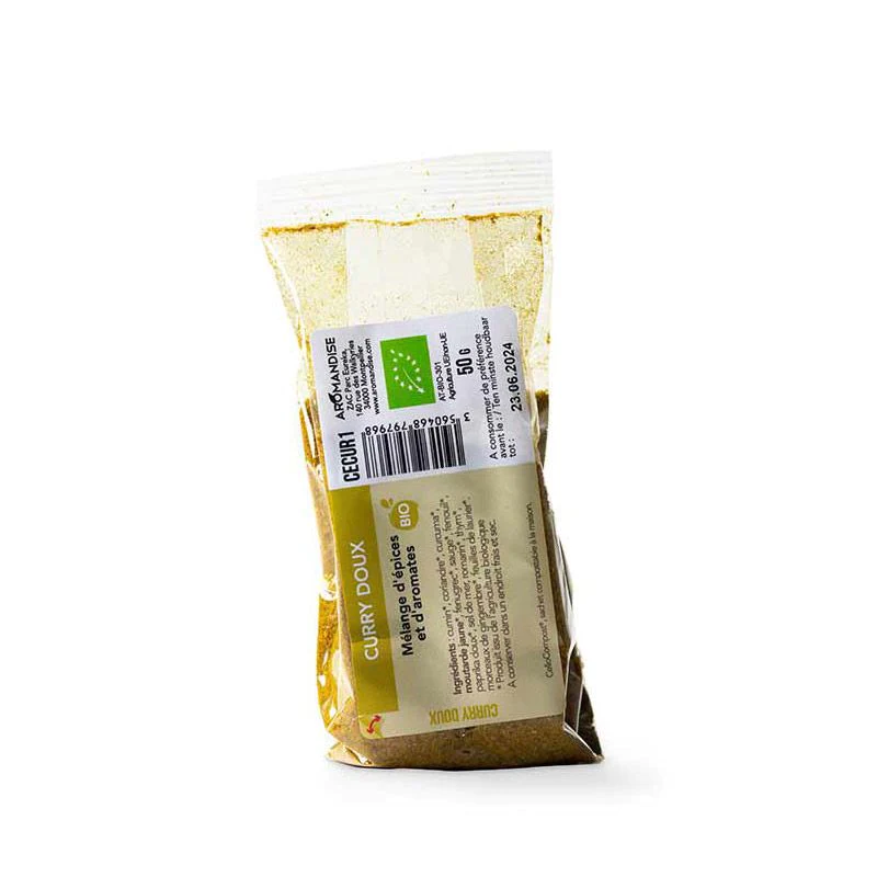Curry doux bio - 50 g Aromandise
