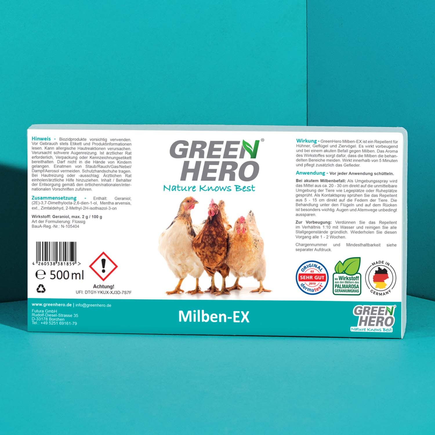 GreenHero  Milben-Ex für Hühner