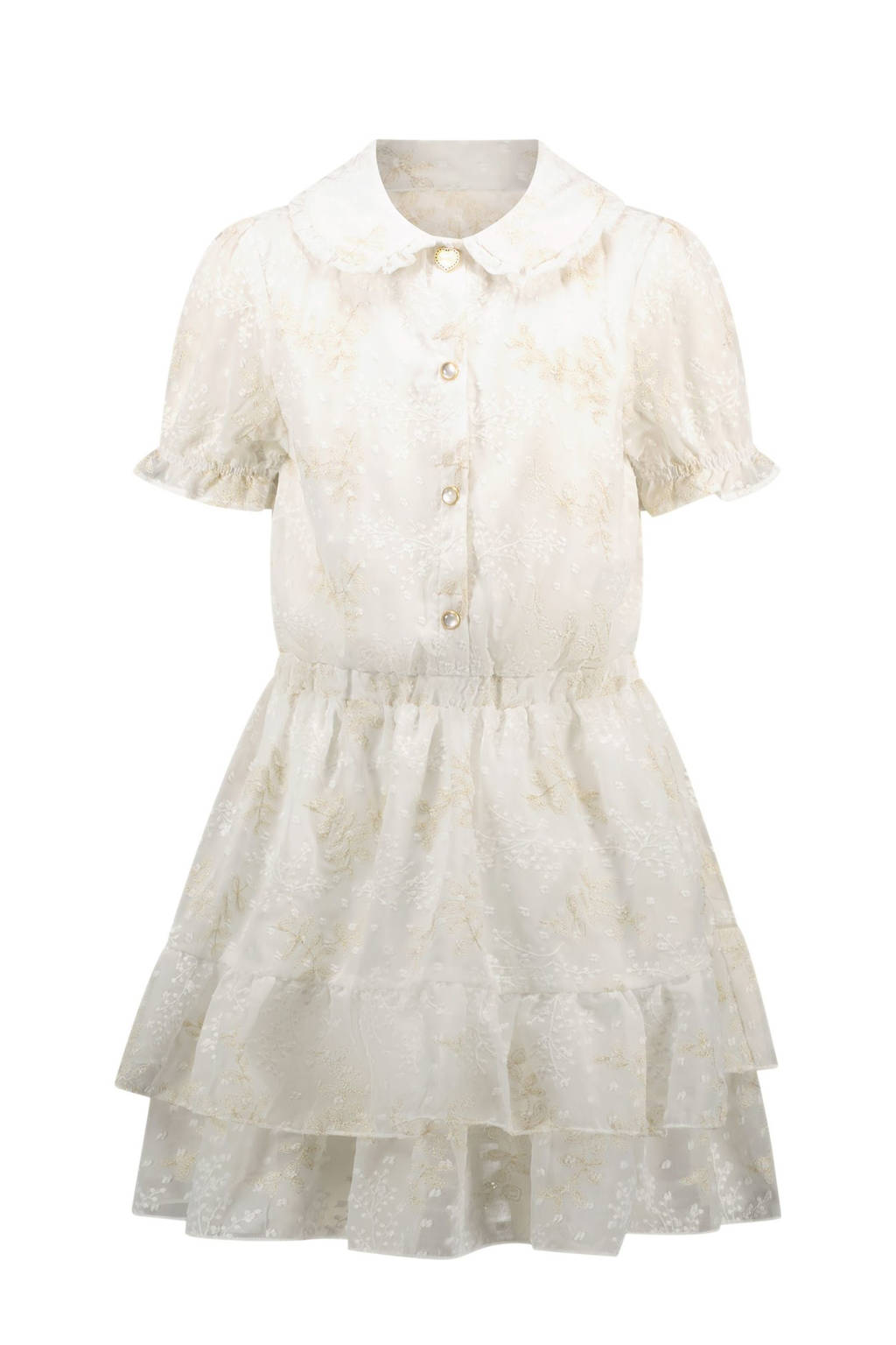 Le Chic midi jurk Offwhite
