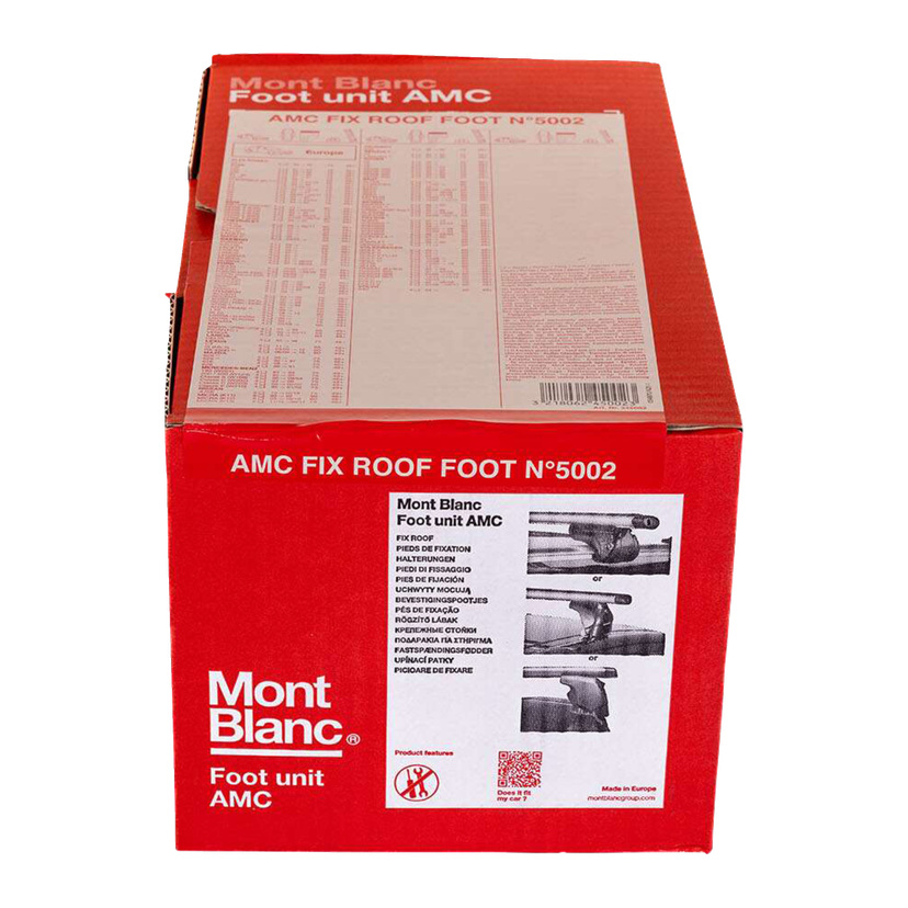 Fotsett for flatt tak 4-pk