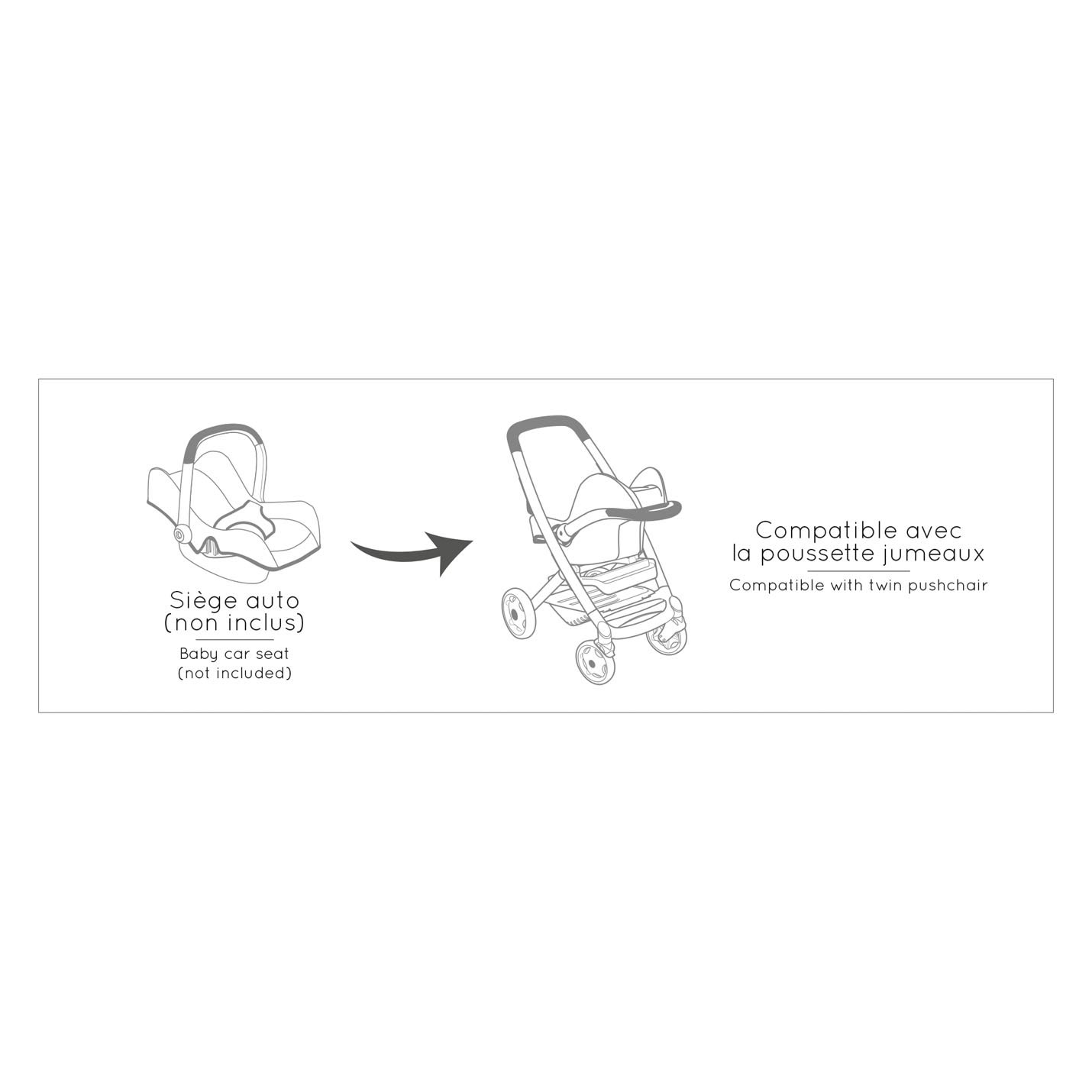 Smoby Maxi-Cosi Poppenwagen Sage, 3in1