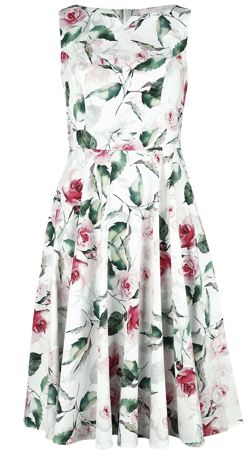 Summer Floral Swing Dress | H&R London Robe mi-longue