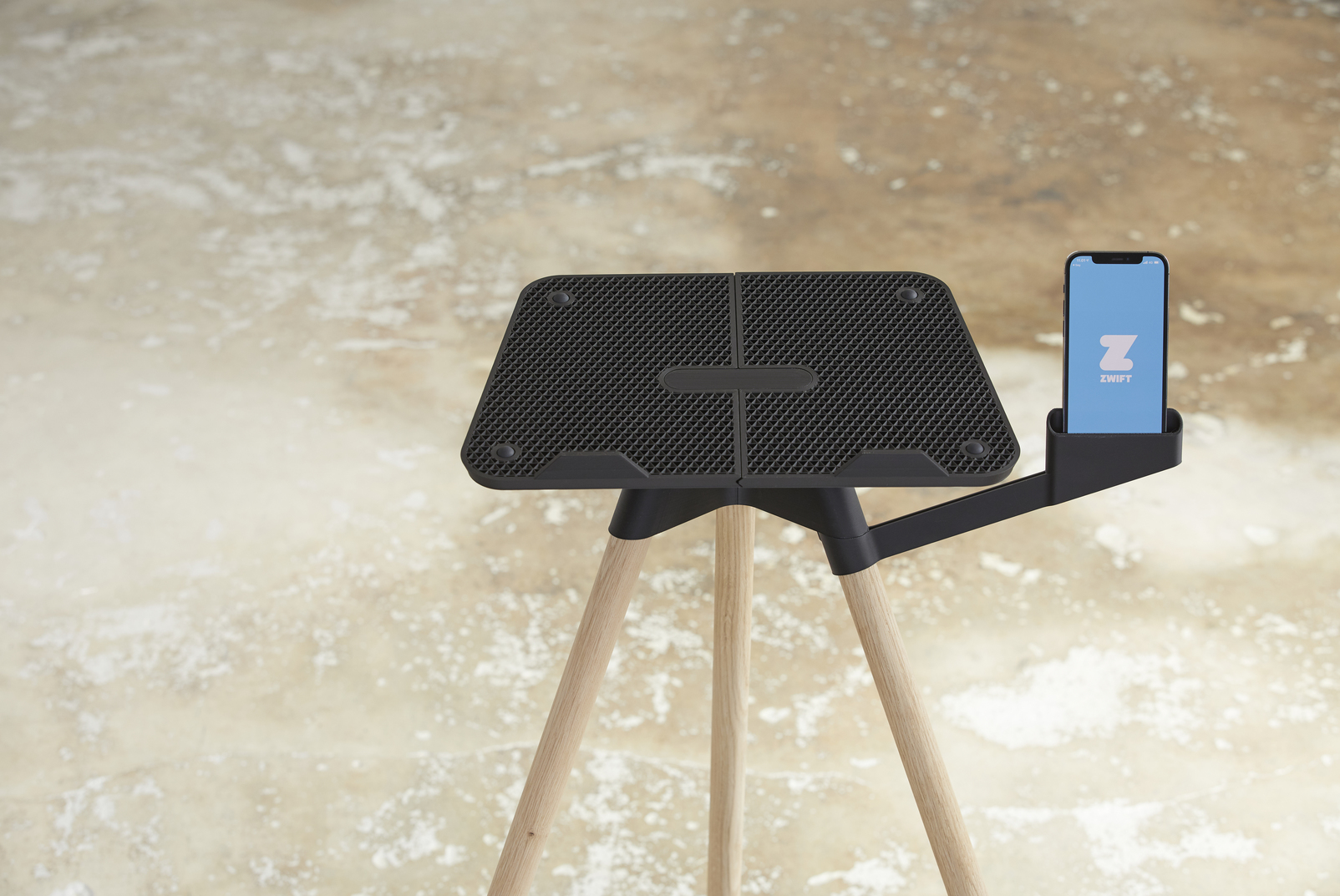 Tons Laptop Stand Egetræ med Holder til Smartphone