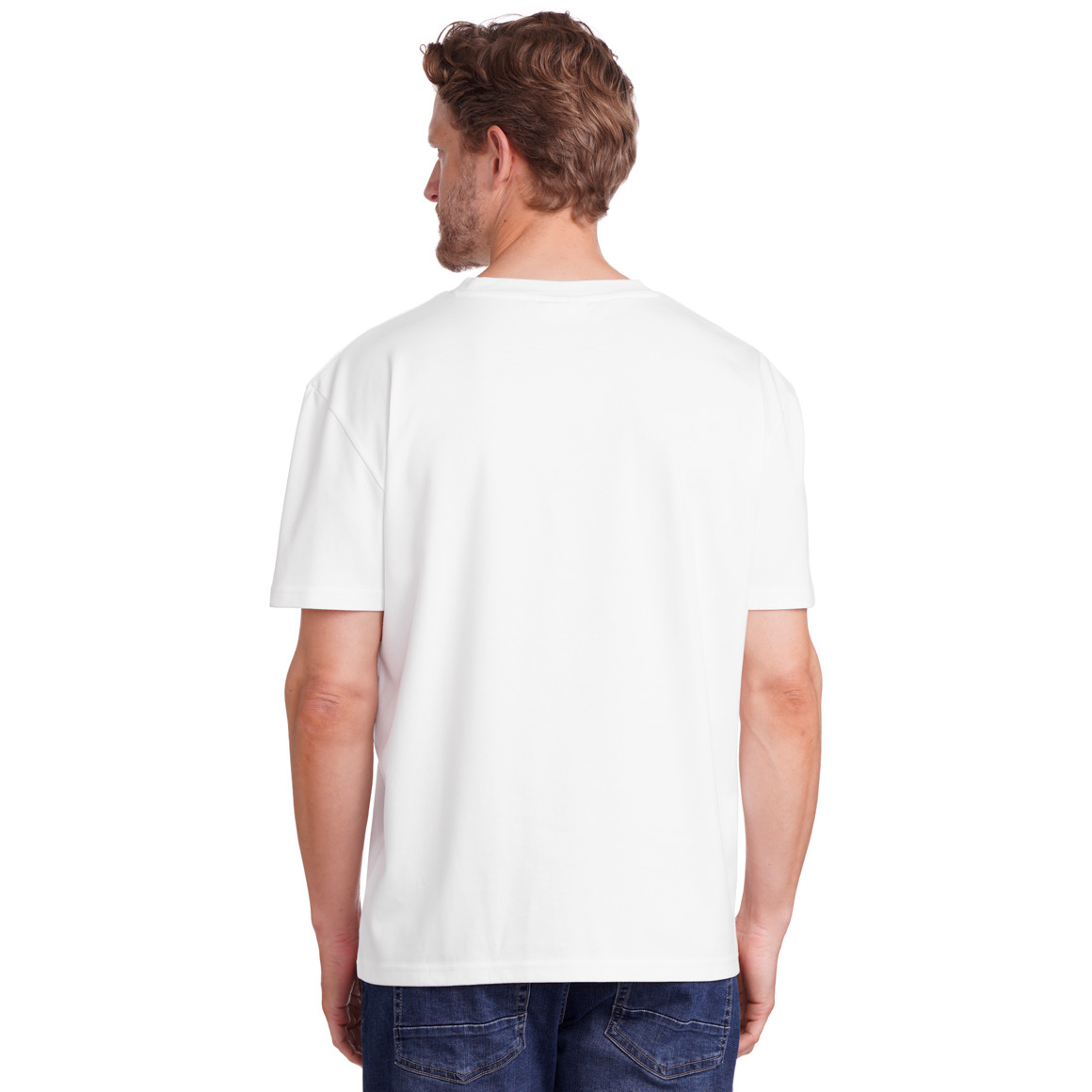 Jonas Nielsen Herren T-Shirt im Oversized-Look weiss