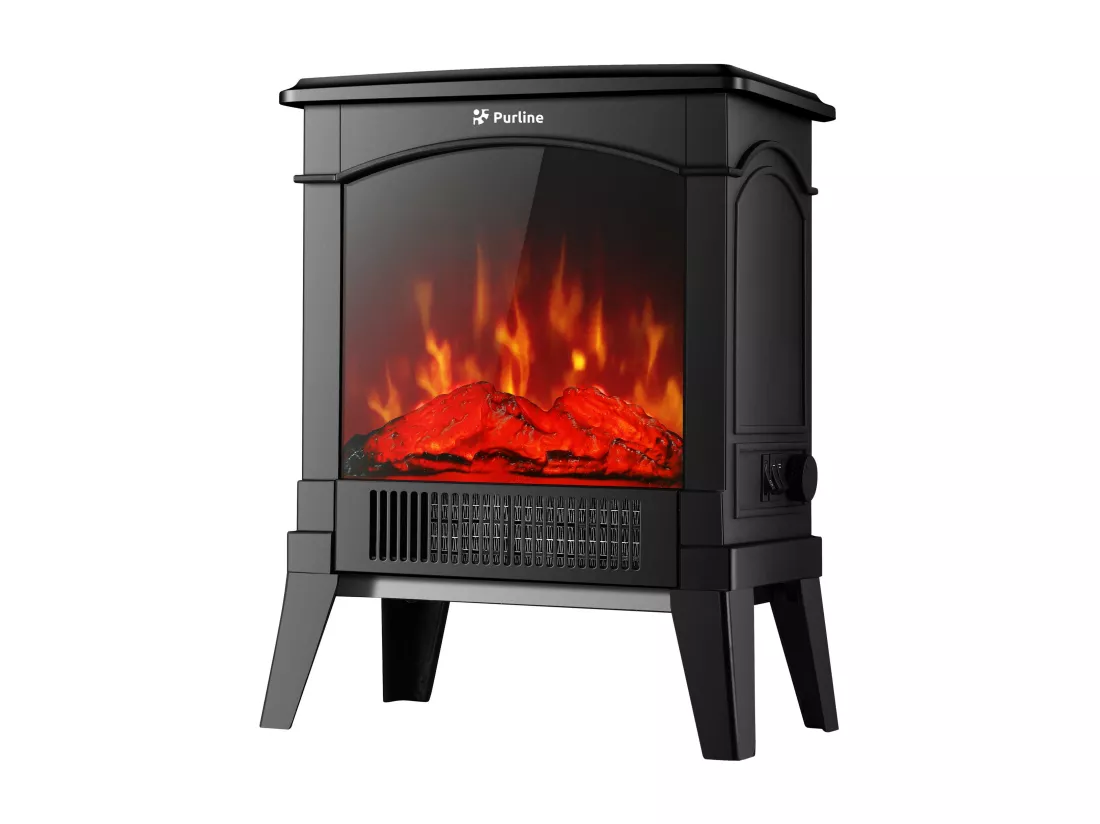 Cheminée électrique compacte sur pied 1500 W