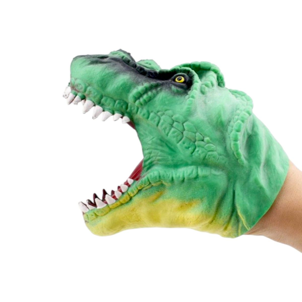 Marionnette à tête de dinosaure Mercredi et Patati