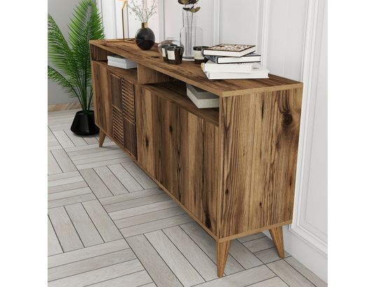 CONCEPT1 - Bahut Milan noyer 180 x 35 x 78cm