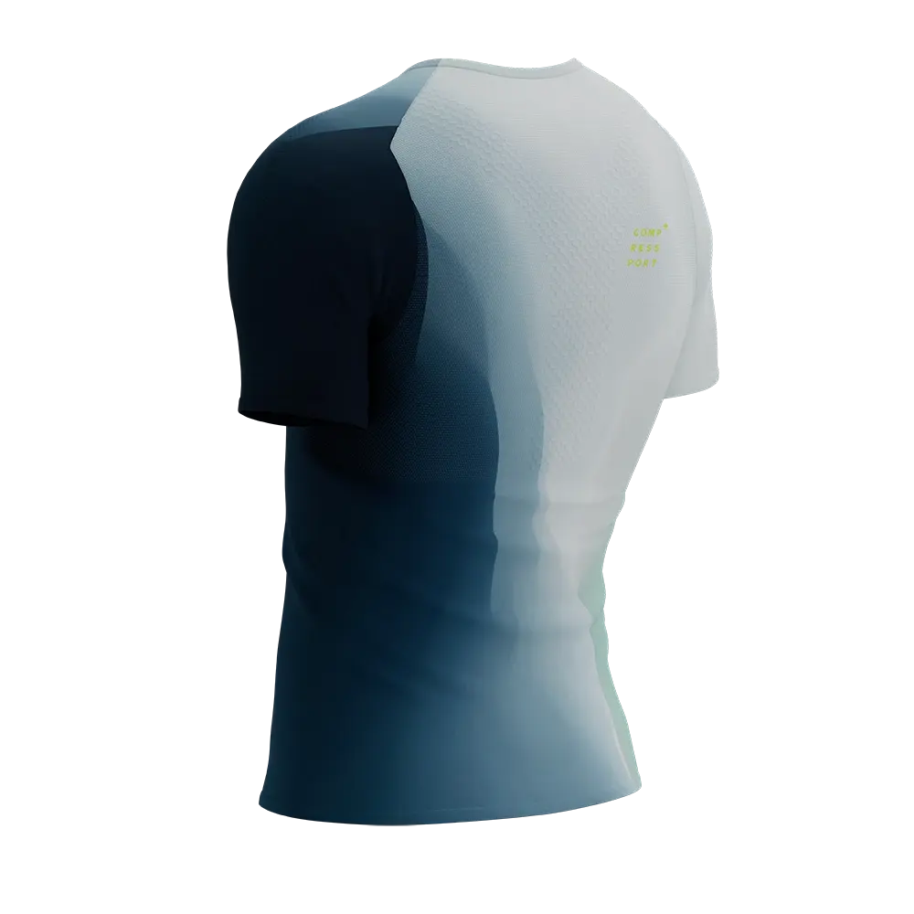 Compressport Performance Hardloopshirt Korte Mouwen Blauw Heren