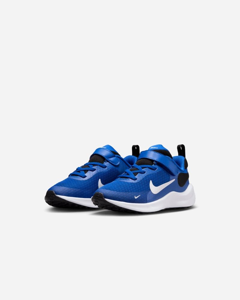 Chaussures Nike Revolution 7 Bleu Royal & Blanc pour enfant