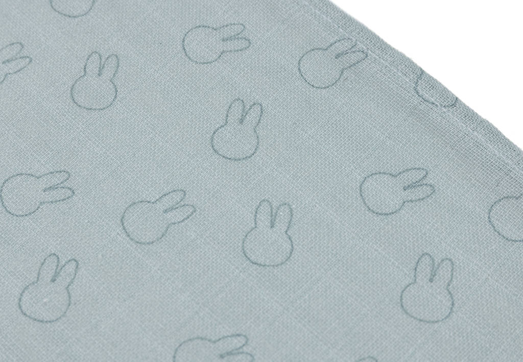 hydrofiele doek small Miffy Silhouettes - set van 3 - Sea Green