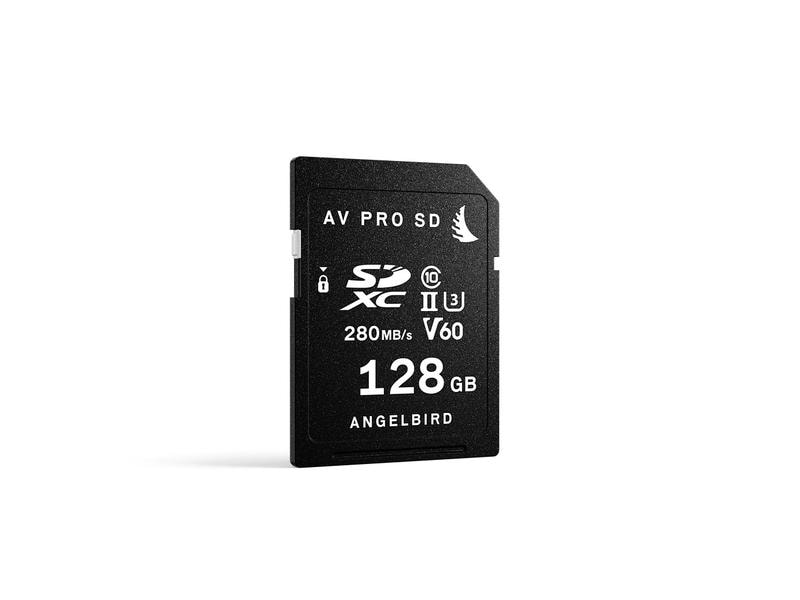 Angelbird SDXC-Karte AV Pro SD V60 Mk2 128 GB Schnelle, zuverlässige und hochkompatible SDXC UHS-II V60 Speicherkarte