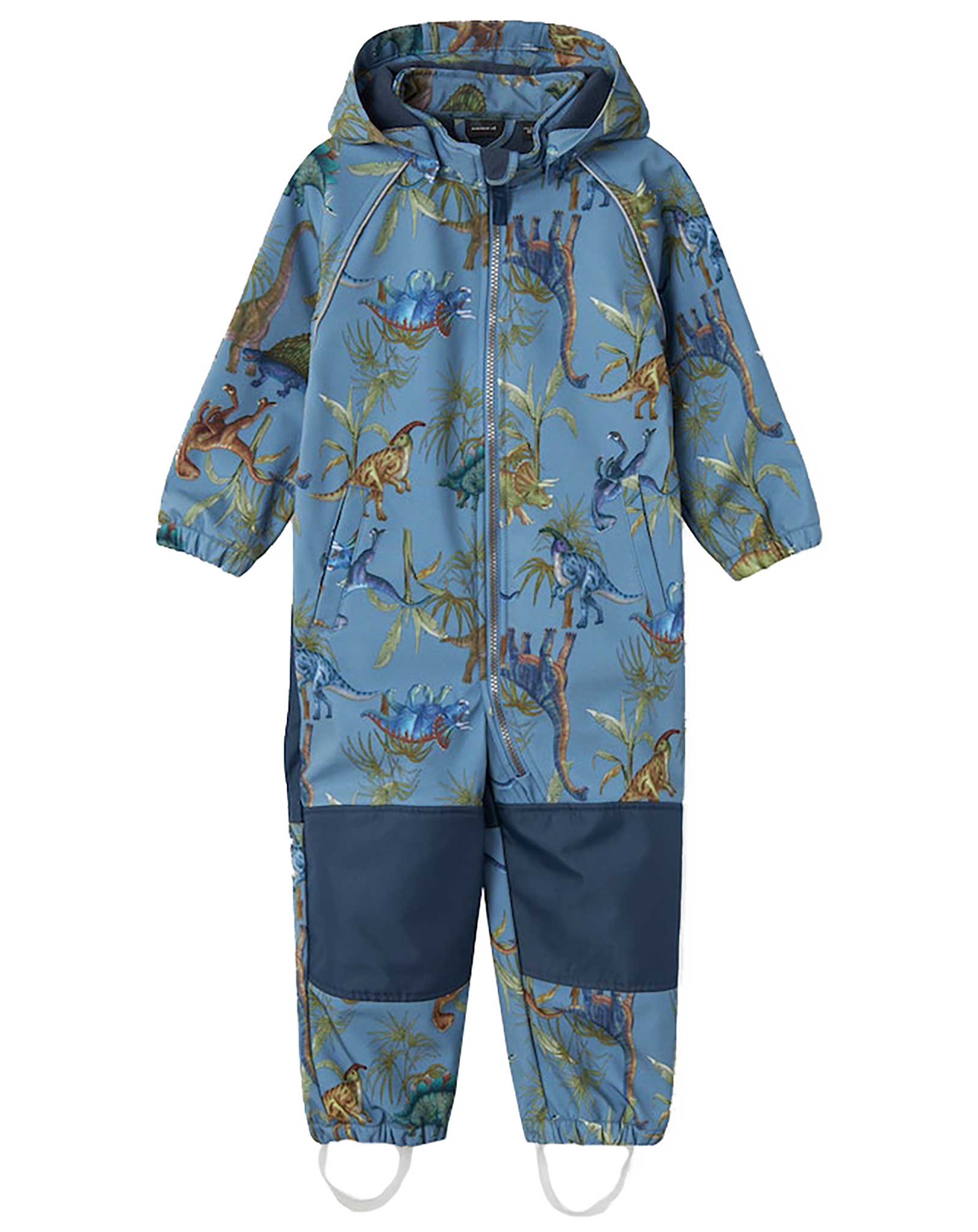 Softshell-Overall NMMALFA08 DINOS AOP in coronet blue