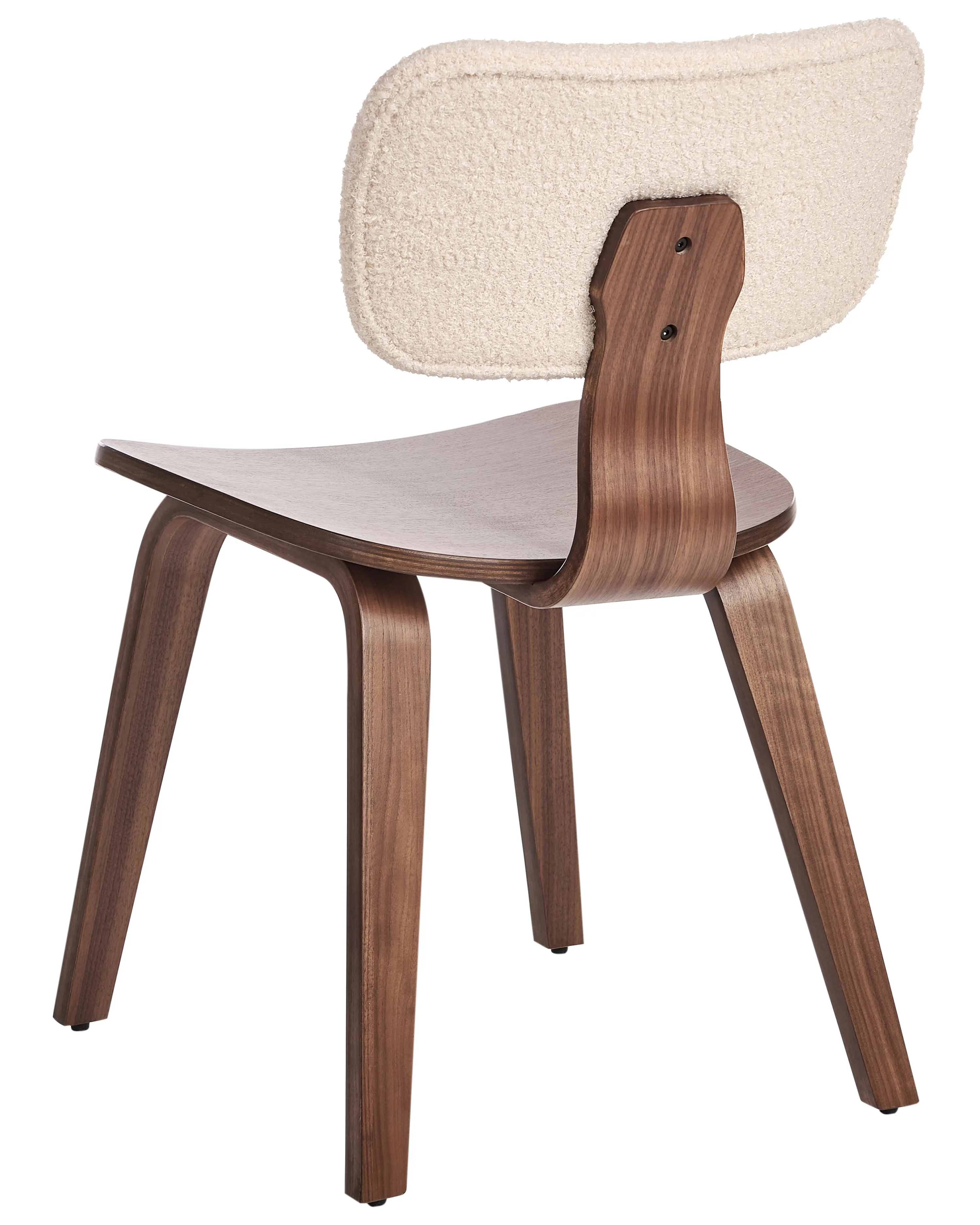 Set van 2 eetkamerstoelen LUCINDA Hout Donkerbruin