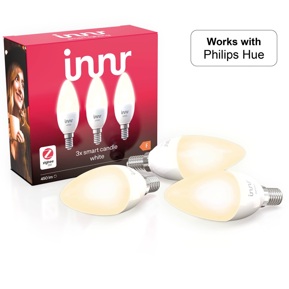Innr Smart Candle E14 Hvid - 3-pakke