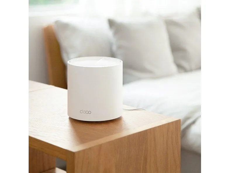 TP-Link Deco X50 (3-pack), Hvid, Intern, CE: <20 dBm (2.4 GHz) <23 dBm (5 GHz) FCC: <30 dBm (2.4 GHz) <30 dBm (5 GHz), Dual-band (2,4 GHz / 5 GHz), Wi-Fi 6 (802.11ax), 802.11a, 802.11b, 802.11g, Wi-Fi 4 (802.11n), Wi-Fi 5 (802.11ac), Wi-Fi 6 (802.11a
