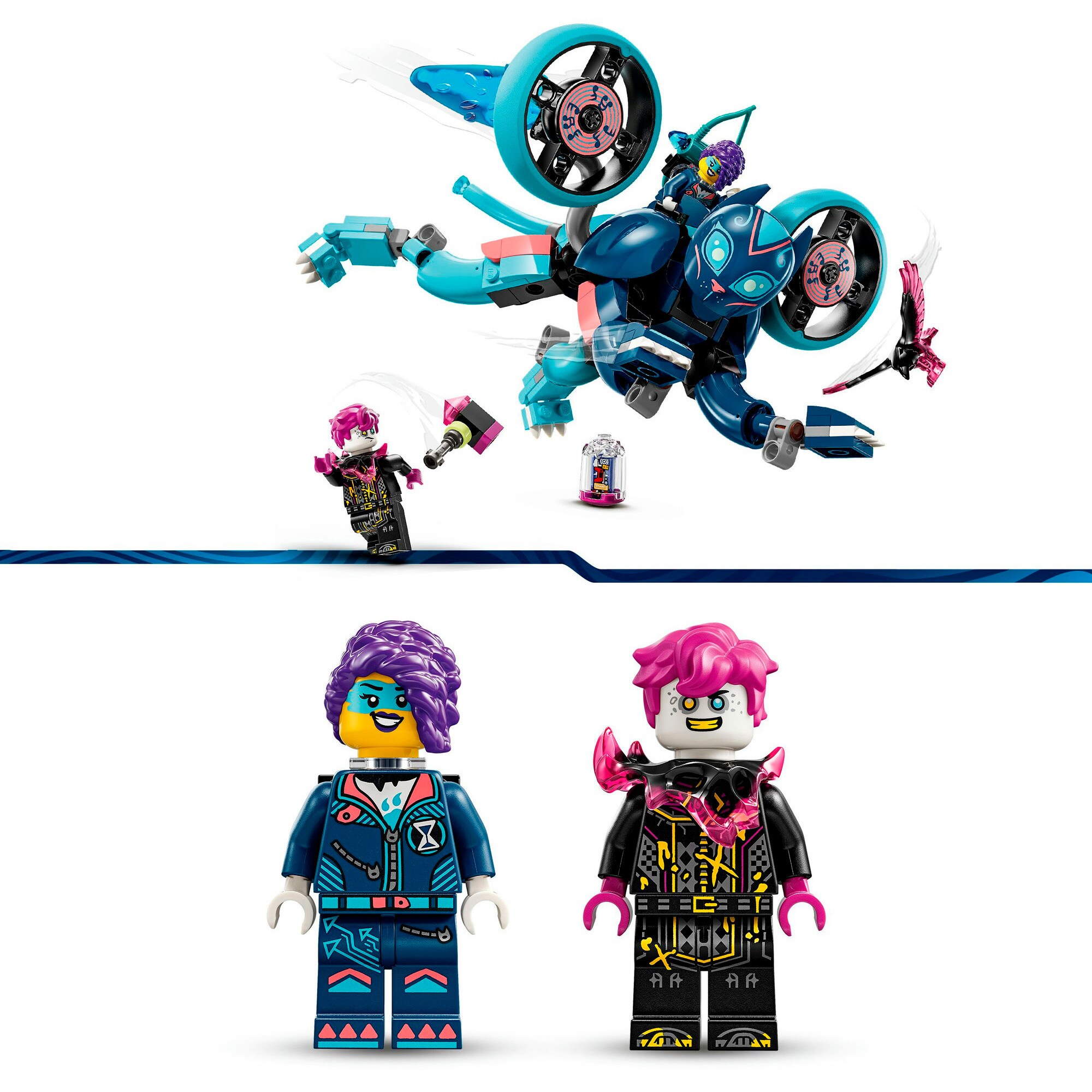 LEGO Konstruktionsspielzeug DREAMZzz Zoeys Katzenmotorrad