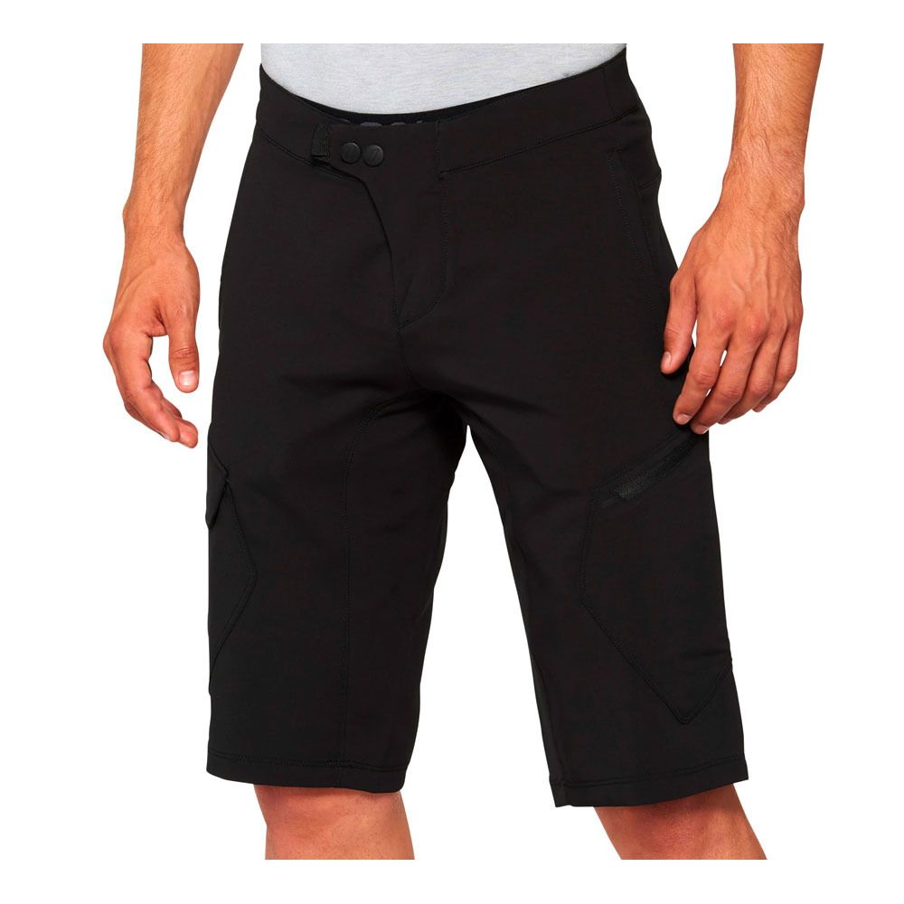 100 percent RIDECAMP - Short 2 en 1 Homme black