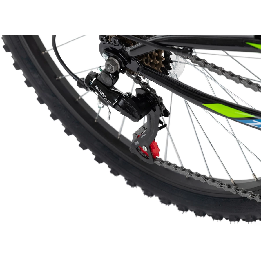 KS Cycling Kinder-Mountainbike 24'' Zodiac RH 38 cm Schwarz-Grün