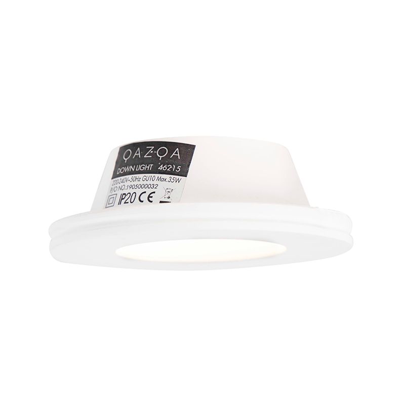 Inbouwspot wit 13 cm rond - Gypsy Stucco
