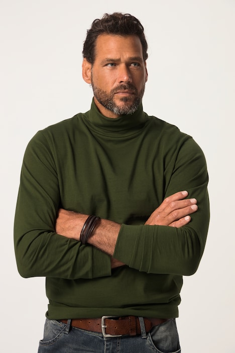 JP 1880 Rollkragen-Shirt, Basic, Jersey, lange Ärmel