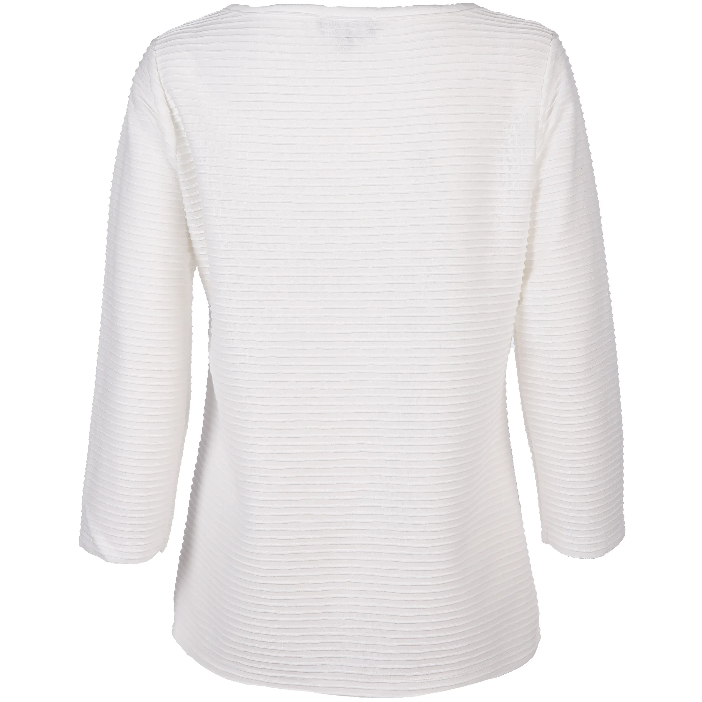 Damen Shirt in Ottoman Rib mit 3/4 Arm